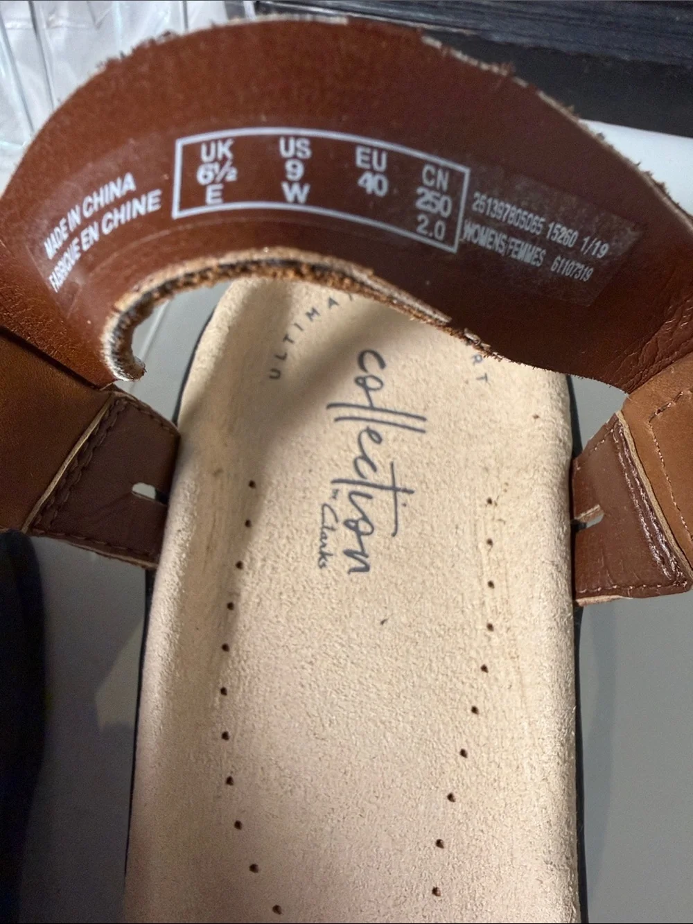 New Clark’s Women’s Size 9 Lexi Bridge Leather Fisherman Sandals - Picture 8 of 9